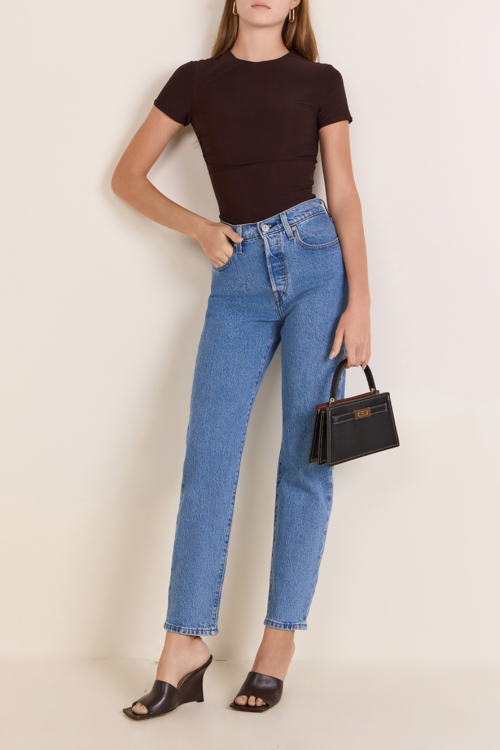 מכנסי ג'ינס קרופ 501